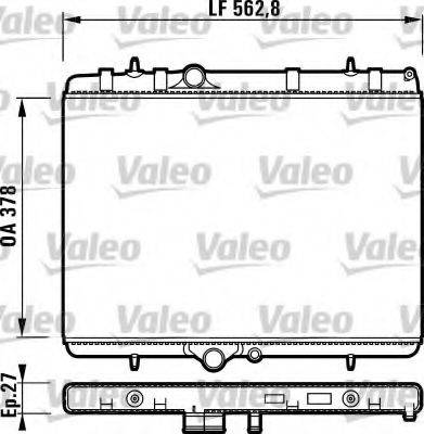 VALEO 732894 Радіатор, охолодження двигуна