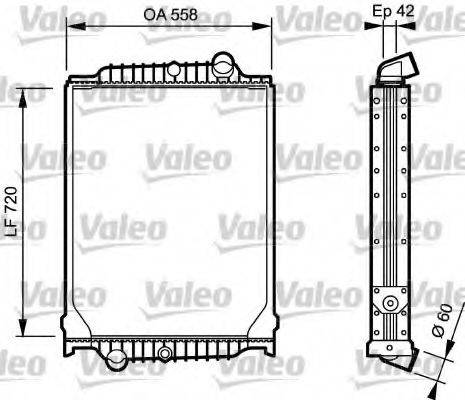 VALEO 733497 Радіатор, охолодження двигуна