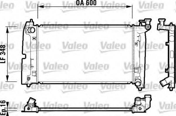 VALEO 734199 Радіатор, охолодження двигуна