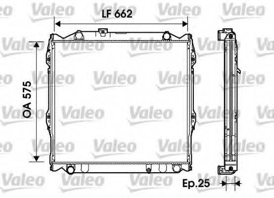 VALEO 734204 Радіатор, охолодження двигуна