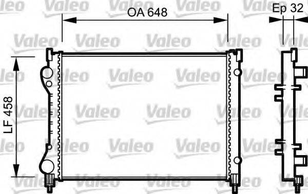 VALEO 734284 Радіатор, охолодження двигуна