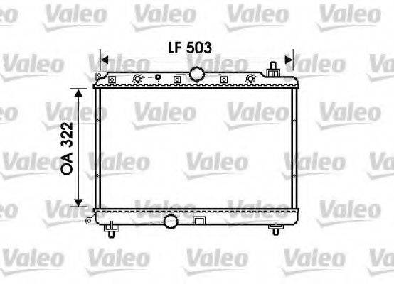 VALEO 734290 Радіатор, охолодження двигуна