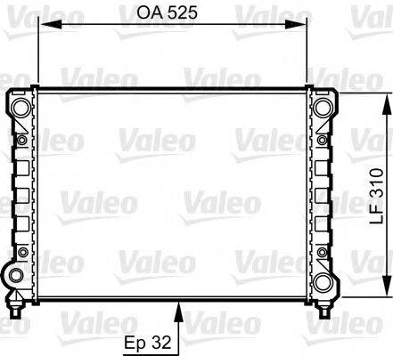 VALEO 734415 Радіатор, охолодження двигуна