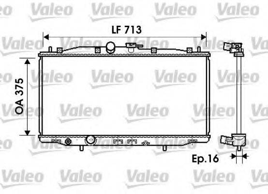 VALEO 734703 Радіатор, охолодження двигуна