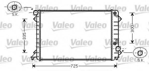 VALEO 734755 Радіатор, охолодження двигуна