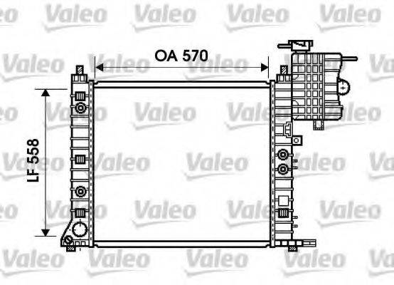 VALEO 734806 Радіатор, охолодження двигуна