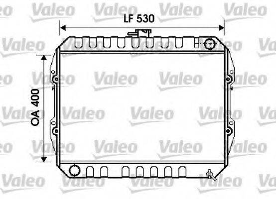 VALEO 734846 Радіатор, охолодження двигуна