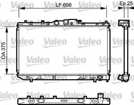 VALEO 735075 Радіатор, охолодження двигуна