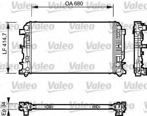 VALEO 735089 Радіатор, охолодження двигуна