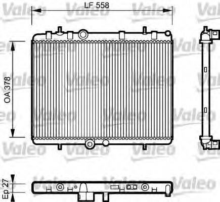 VALEO 735092 Радіатор, охолодження двигуна