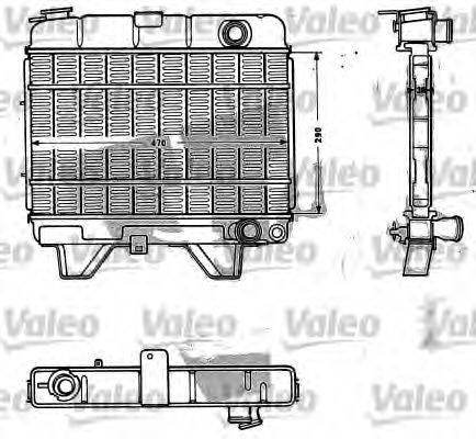 VALEO 810881 Радіатор, охолодження двигуна