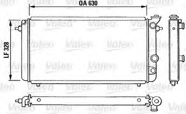 VALEO 810889 Радіатор, охолодження двигуна