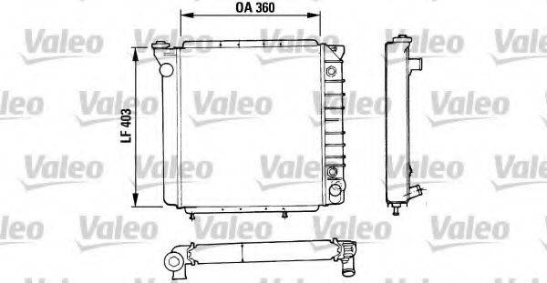 VALEO 810934 Радіатор, охолодження двигуна