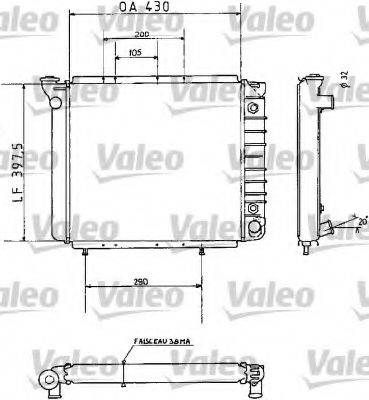 VALEO 810945 Радіатор, охолодження двигуна