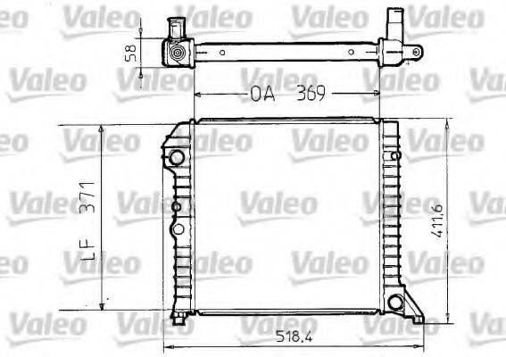 VALEO 810956 Радіатор, охолодження двигуна