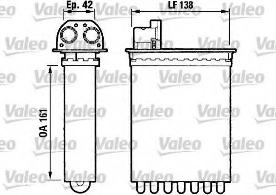 VALEO 812028 Теплообмінник, опалення салону