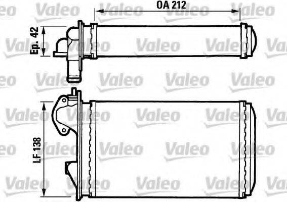 VALEO 812029 Теплообмінник, опалення салону