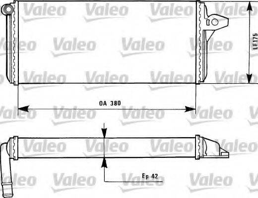 VALEO 812085 Теплообмінник, опалення салону