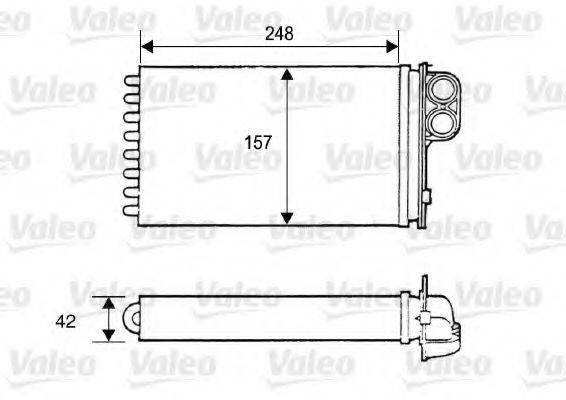 VALEO 812115 Теплообмінник, опалення салону