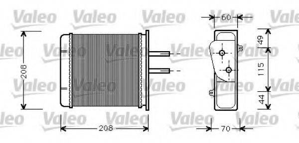 VALEO 812145 Теплообмінник, опалення салону