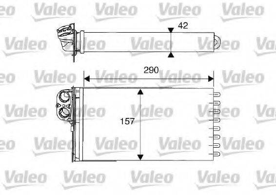 VALEO 812212 Теплообмінник, опалення салону