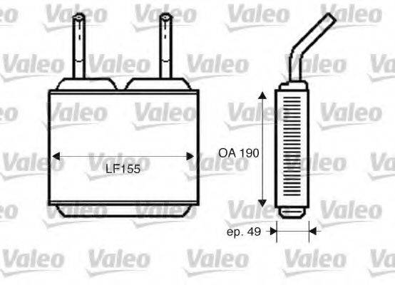 VALEO 812244 Теплообмінник, опалення салону