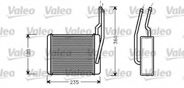 VALEO 812274 Теплообмінник, опалення салону