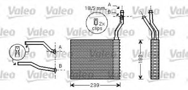 VALEO 812359 Теплообмінник, опалення салону