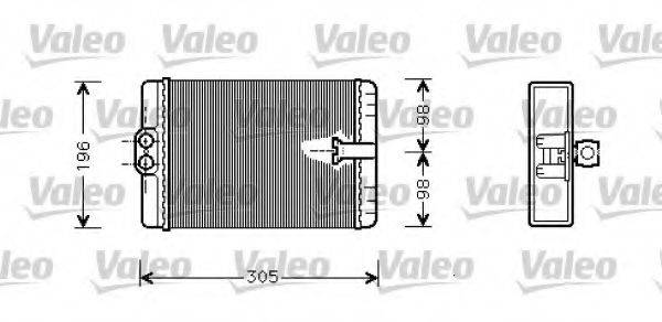 VALEO 812366 Теплообмінник, опалення салону