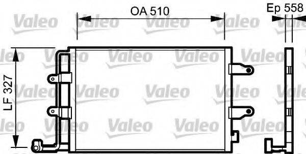 VALEO 814005 Конденсатор, кондиціонер