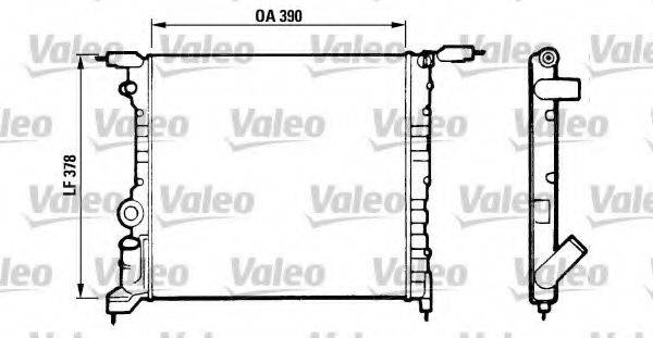 VALEO 816657 Радіатор, охолодження двигуна