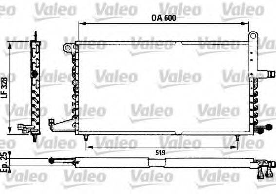 VALEO 816741 Конденсатор, кондиціонер