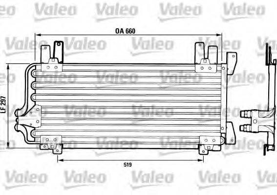 VALEO 816742 Конденсатор, кондиціонер