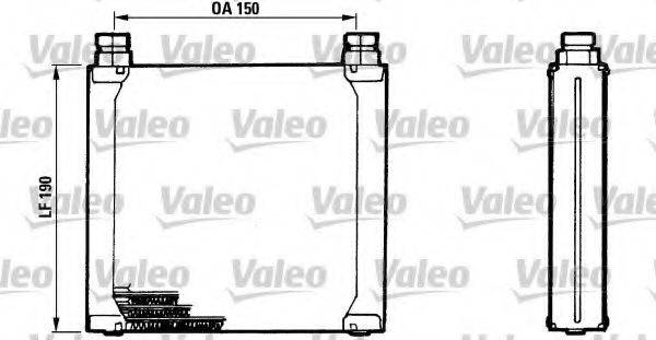 VALEO 816748 масляний радіатор, моторне масло