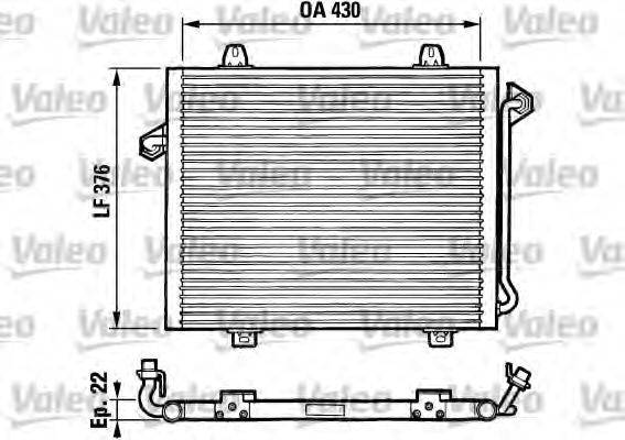 VALEO 816861 Конденсатор, кондиціонер