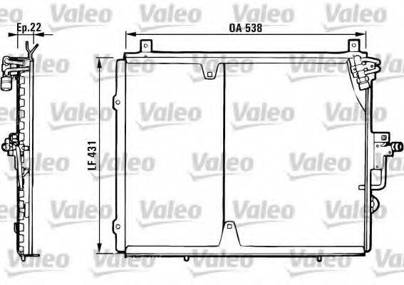 VALEO 816877 Конденсатор, кондиціонер