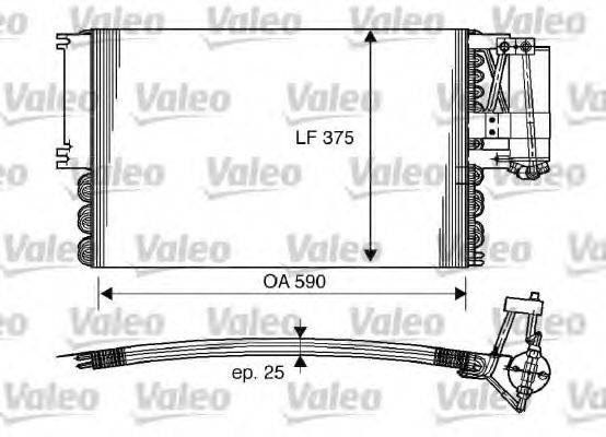 VALEO 816960 Конденсатор, кондиціонер