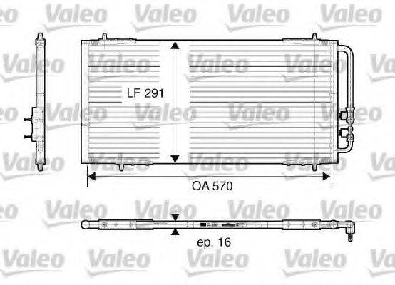 VALEO 816986 Конденсатор, кондиціонер
