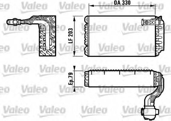 VALEO 817090 Випарник, кондиціонер