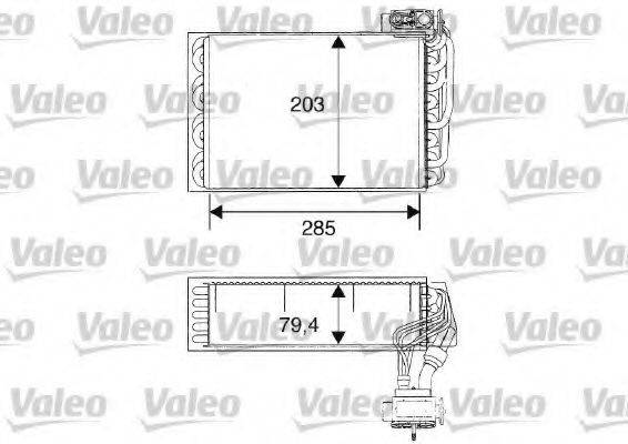 VALEO 817093 Випарник, кондиціонер