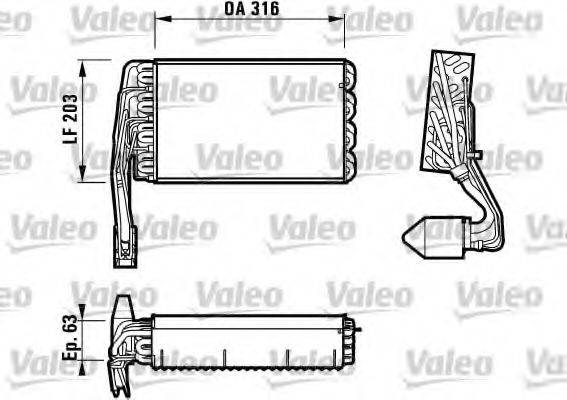 VALEO 817107 Випарник, кондиціонер