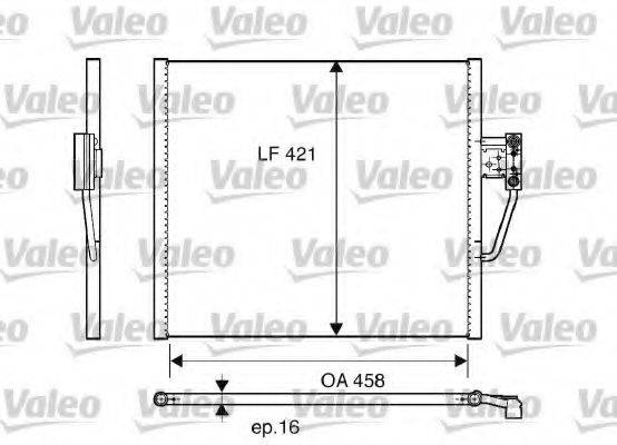 VALEO 817248 Конденсатор, кондиціонер