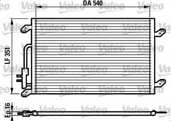 VALEO 817386 Конденсатор, кондиціонер