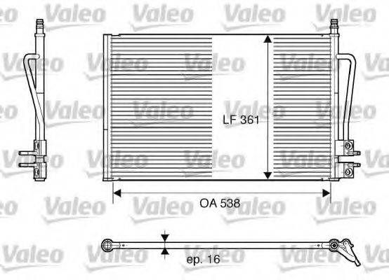 VALEO 817664 Конденсатор, кондиціонер