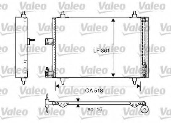 VALEO 817667 Конденсатор, кондиціонер