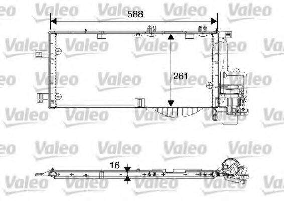 VALEO 817844 Конденсатор, кондиціонер