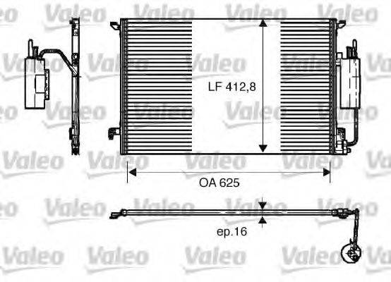 VALEO 818175 Конденсатор, кондиціонер