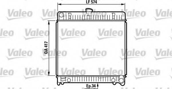 VALEO 819217 Радіатор, охолодження двигуна