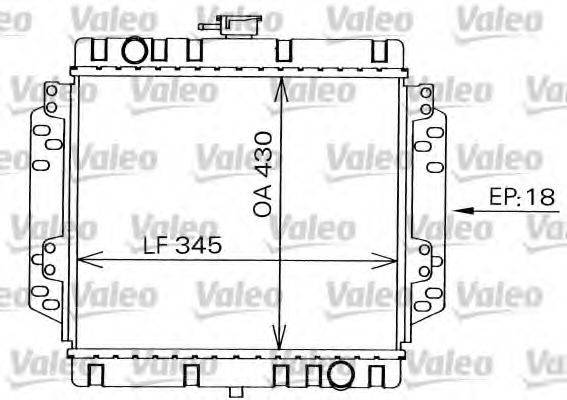 VALEO 819240 Радіатор, охолодження двигуна