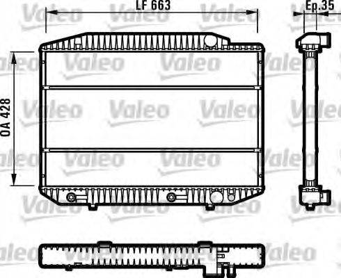 VALEO 819378 Радіатор, охолодження двигуна